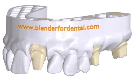 Blenderfordental dental CAD software illustration