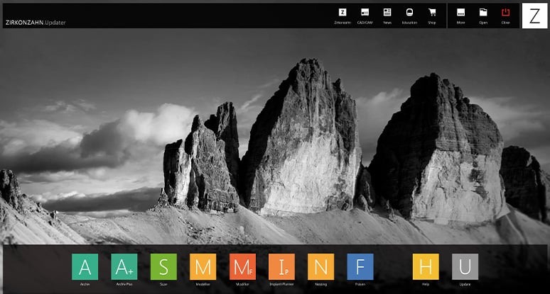 Zirkonzahn.Software interface illustration